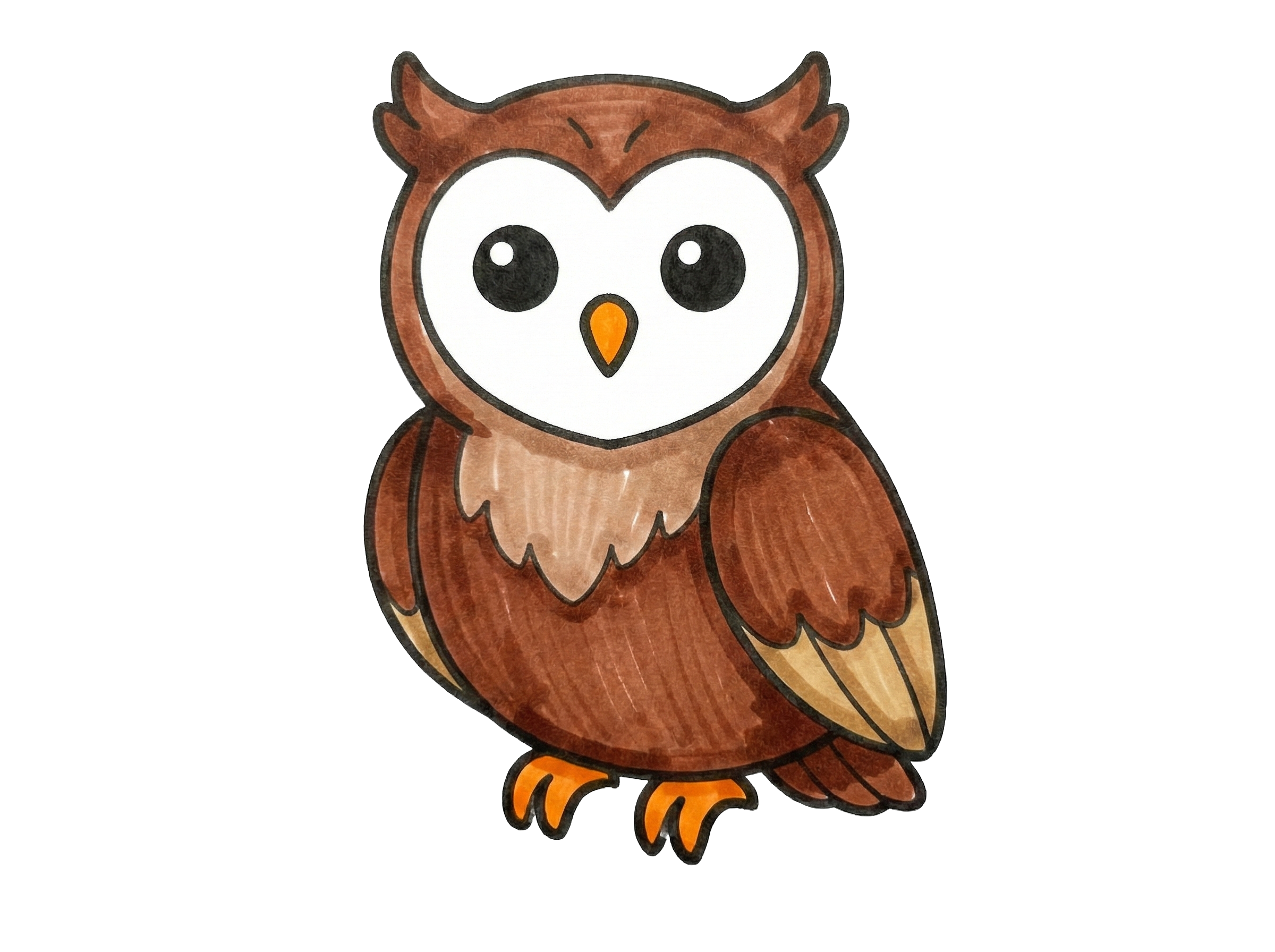 Owl drawing
